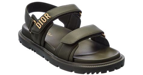 green christian dior sandals